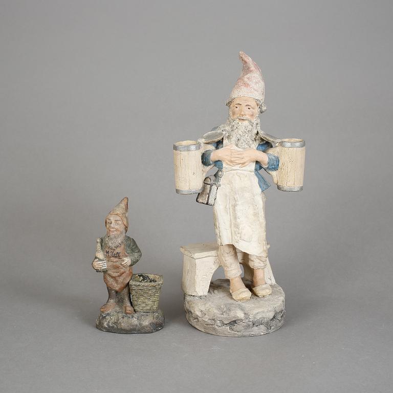 FIGURINER, 2 st, keramik, 1900-tal.