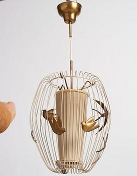 Hans Bergström, a ceiling lamp, model "3", ateljé Lyktan, Åhus, Sweden 1940-50s.