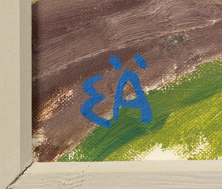 Erling Ärlingsson, "Utsikt tvärs över Fryken, stormig höstdag 1962".