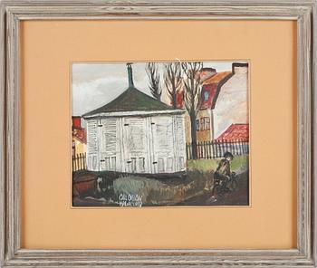 Olle Olsson-Hagalund · OLLE OLSSON-HAGALUND, gouache på papper, sign.