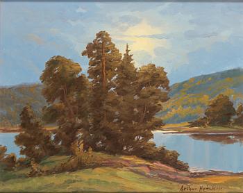 Arthur Heickell, oil on canvas, signed.