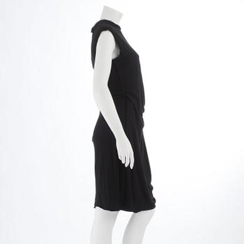 LANVIN, a black wool dress.