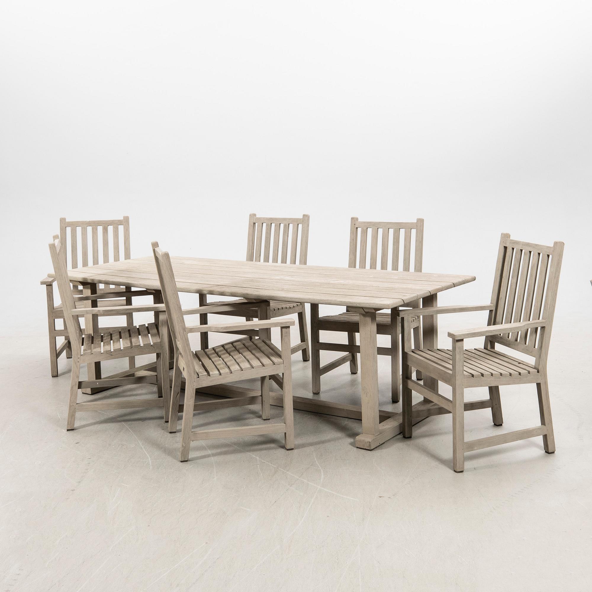 Garden furniture, 7 pieces, Artwood.