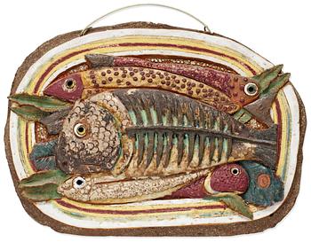 851. A Tyra Lundgren stoneware relief.