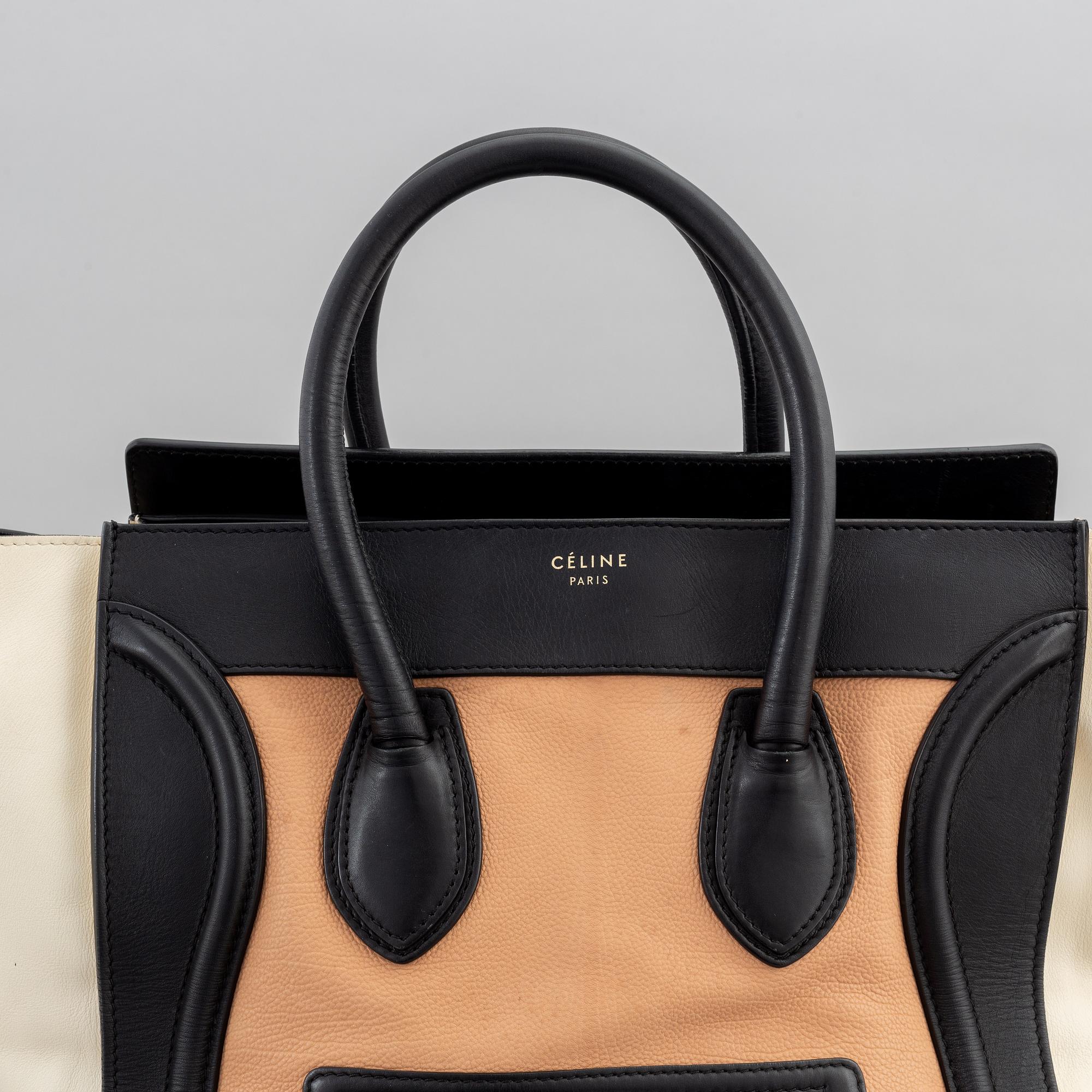 Céline, a leather 'Luggage' handbag.