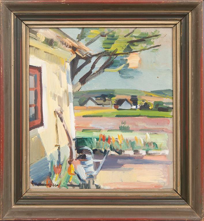 Gerhard Wihlborg, oil on panel, signed, dated -36.