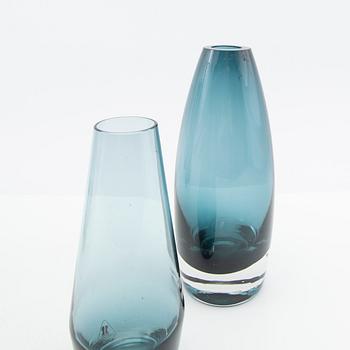 Tamara Aladin, vaser, 5 st, glas, Riihimäen Lasi, Finland, 1960/70-tal.