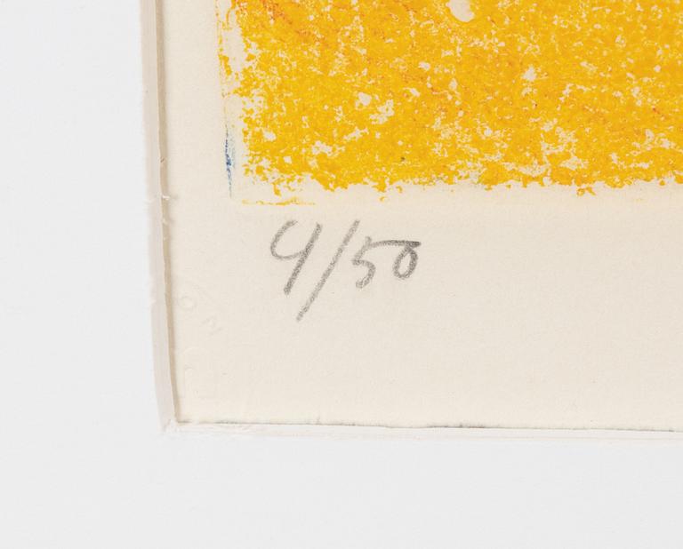 Bengt Lindström, carborundum etching, signed and numbered 4/50 in pencil.