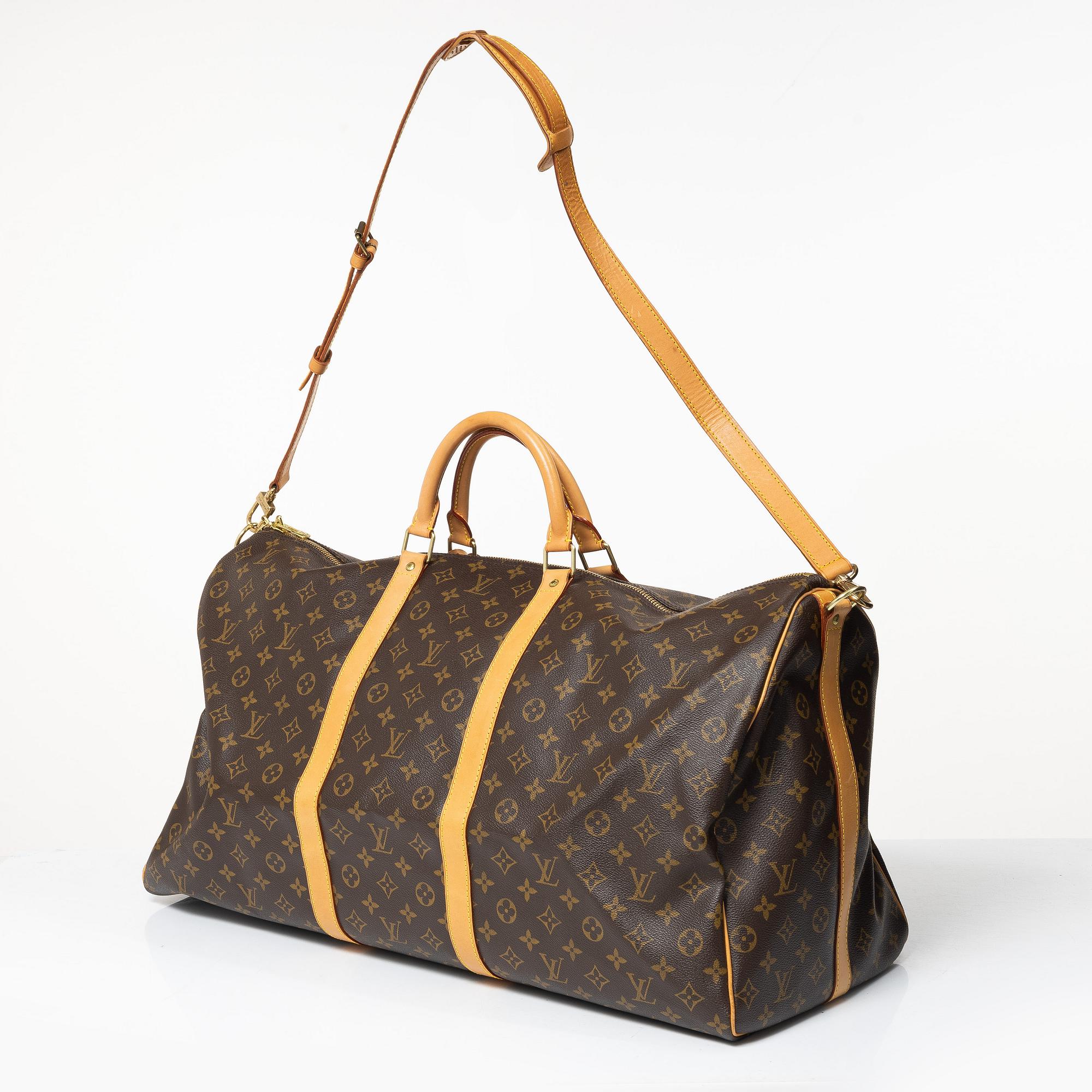 Louis Vuitton, weekend bag, "Keepall 60 Bandoulière".