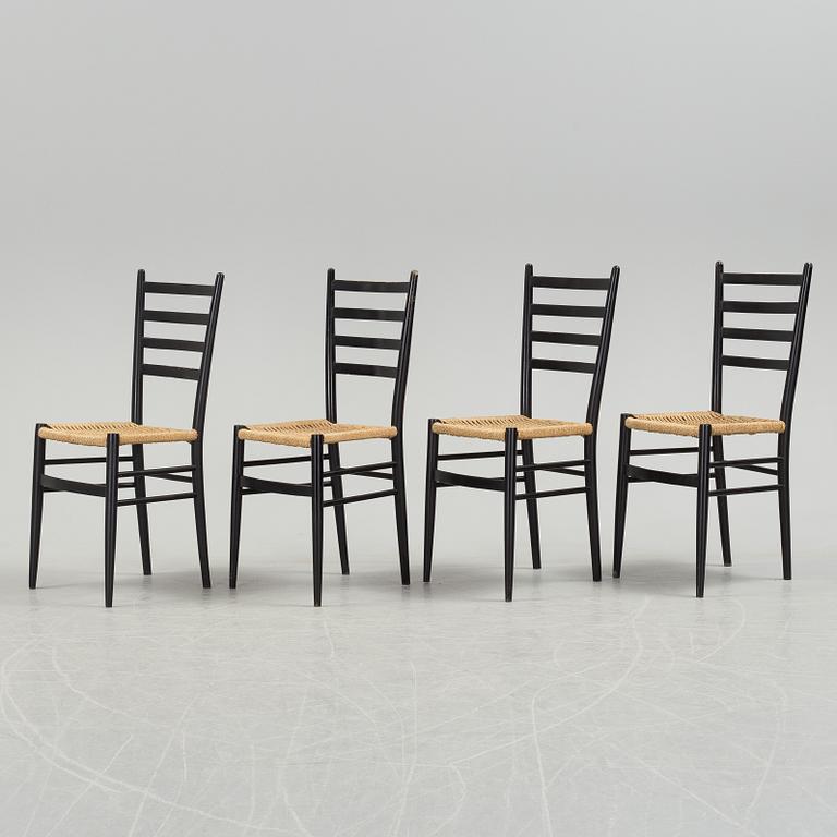 a set of four "Gracell" chairs by Yngve Ekström for Gemla.