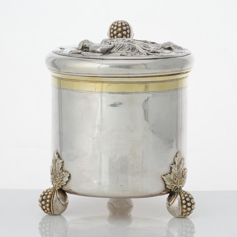 Hans Richter, dryckeskanna, silver, Stockholm (1661-1695 (1711-), före 1689. Barock.