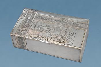 100. CIGARETTSKRIN I SILVER.