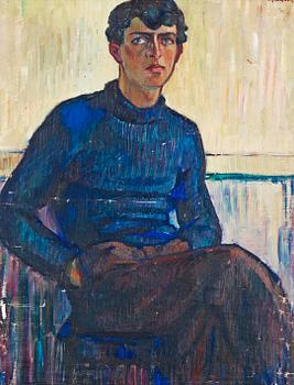 79. Gösta Adrian-Nilsson, Porträtt av Karl Edvard Holmström ("Ilja").