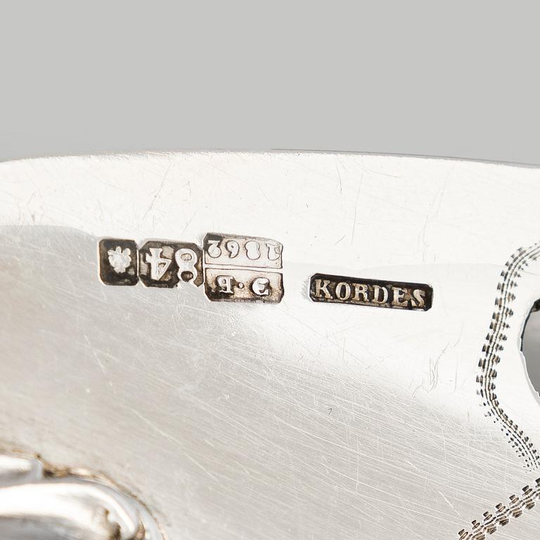 Alexander Kordes, kalaotin, hopeaa, Pietari 1862.