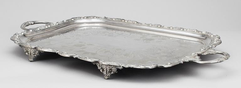 BRICKA, nysilver, omkring år 1900.