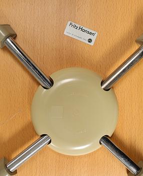 STOLAR, 4 st, "Sjuan", Arne Jacobsen, Fritz Hansen, sent 1900-tal.