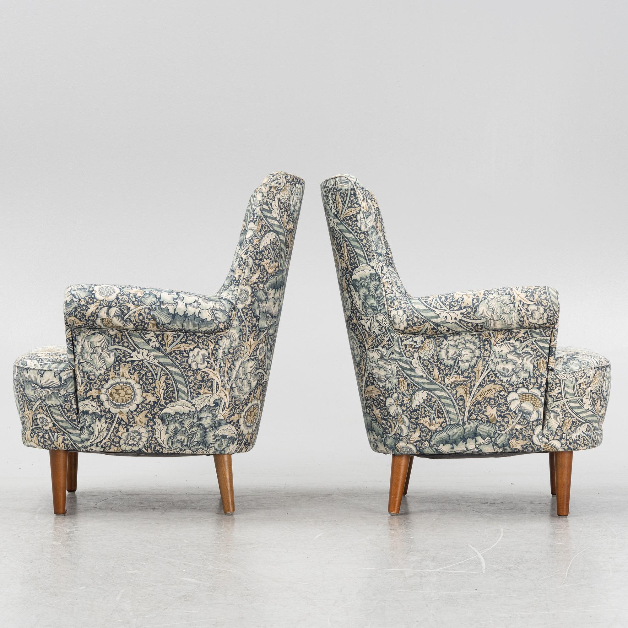 Carl Malmsten, a pair of Hemmakväll easy chairs .