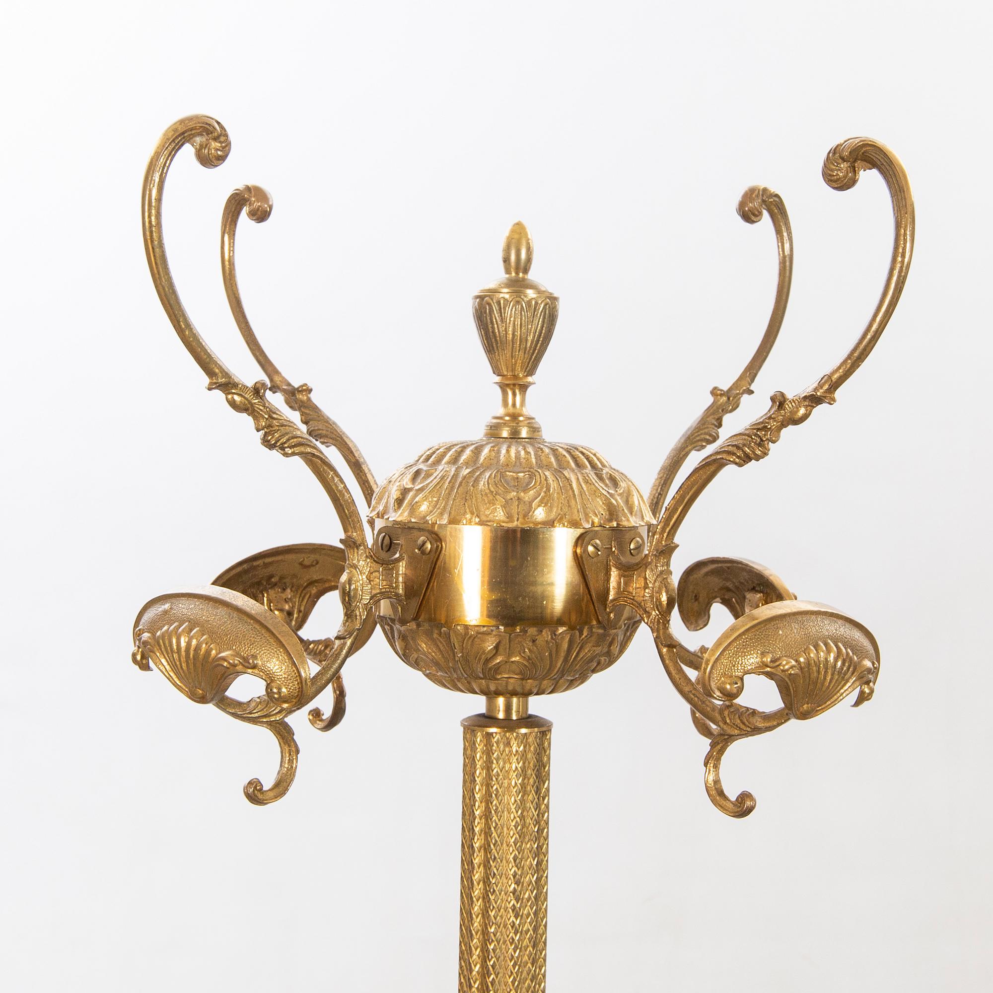 A brass coat hanger alter part of the 20th century.