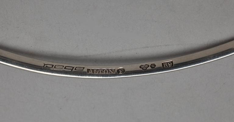 HALSSMYCKE, silver samt rutilkvarts, Alton, Falköping 1967. Vikt ca 50 gram.