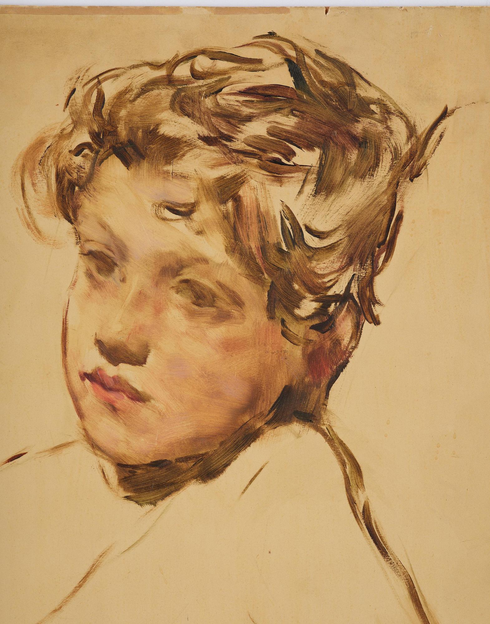 Lotte Laserstein, "Das kranke kind".