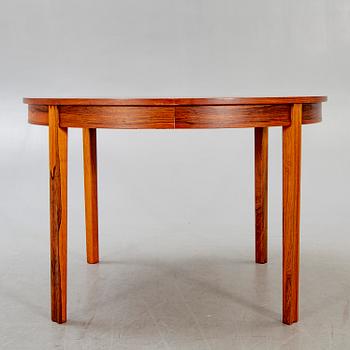A Swedish 1960s jacaranda dining table,