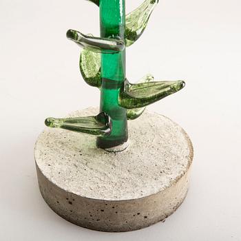Elna Melusine Jolom, a signed and dated glass sculpture/bowl 2017 unique.