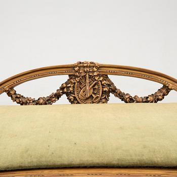 Mid/late 20th century Louis XV style bench.