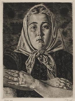 427. Eduard Wiiralt, "Eesti neiu" (Estonian girl).
