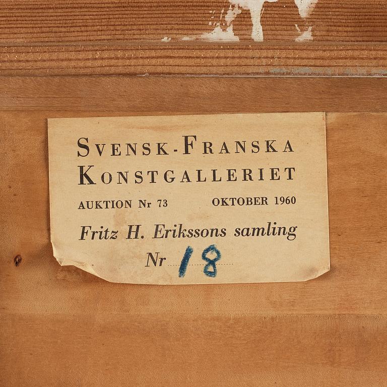 VICTOR AXELSON, signed V. Axelsson and dated -47. Oil on panel.