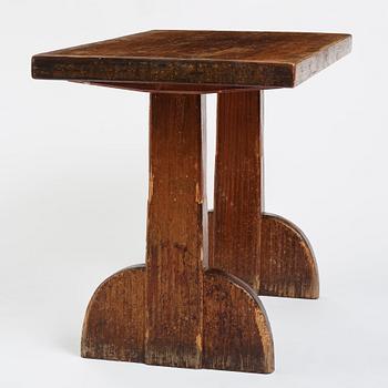 Axel Einar Hjorth, a 'Sandhamn' stained pine table, Nordiska Kompaniet, Sweden 1930s.
