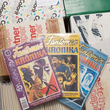 A lot of "Serietidningen Fantomen" comic books full years 1971-2015.