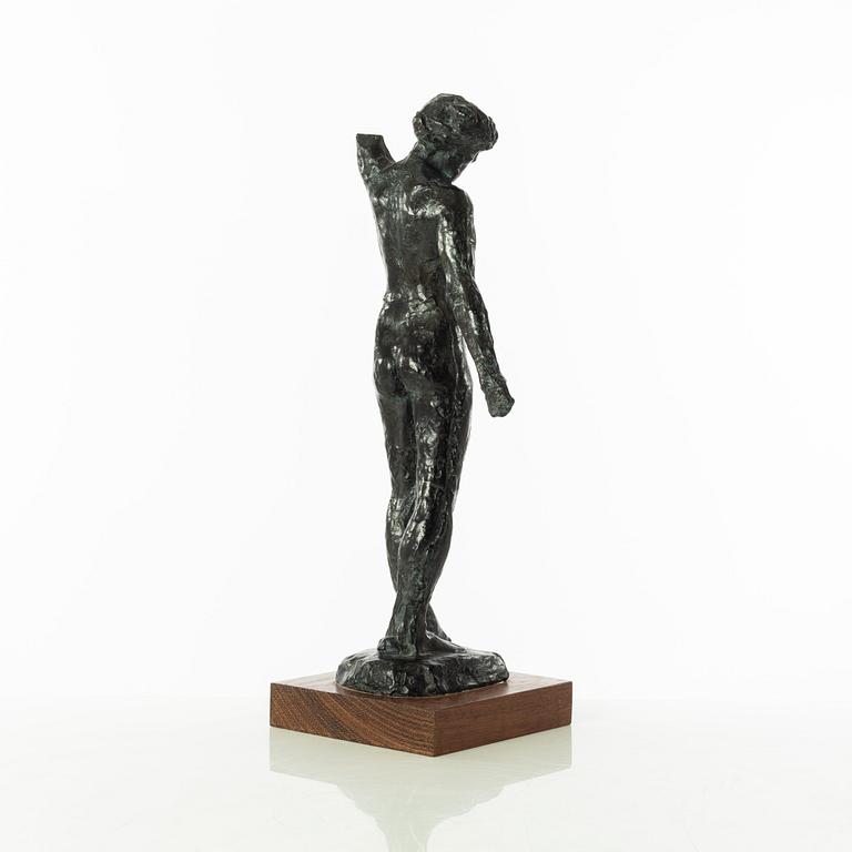 Gudmar Olovson, skulptur. Signerad. Numrerad. Gjutarstämpel. Brons, total höjd 43 cm, längd 17 cm.