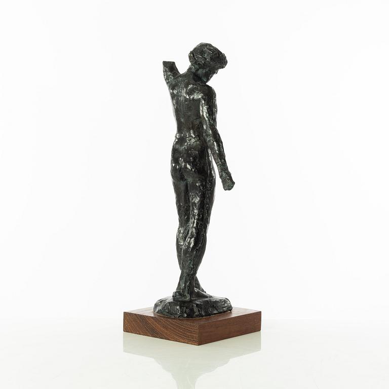 Gudmar Olovson, sculpture. Signed. Numbered. Foundry marl Brons, total height 43 cm, längd 17 cm.