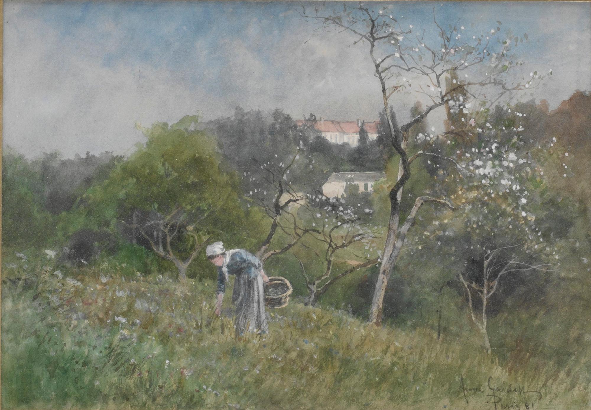 Anna Gardell-Ericson, Flicka i sommarlandskap.
