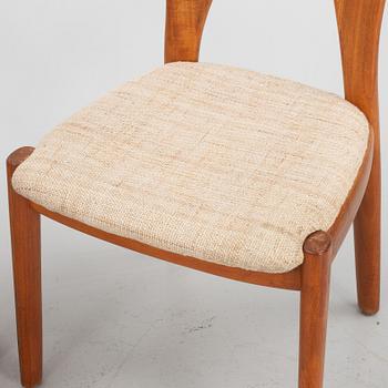 Niels Koefoed, six chairs, Denmark, second half of the 20th Century.