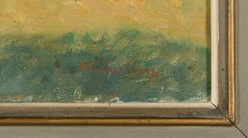 William Lönnberg, öljy kankaalle, signeerattu.