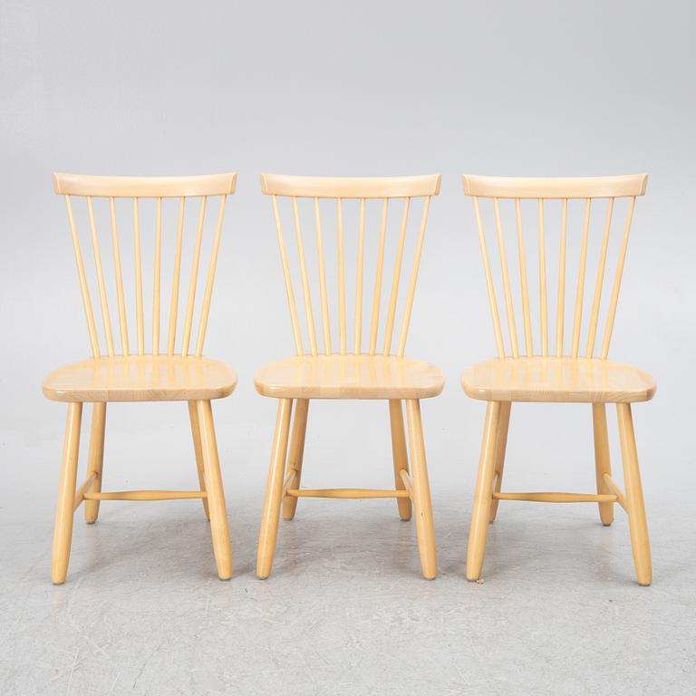 Carl Malmsten, a set of three chairs, "Lilla Åland", Stolab, 2002.