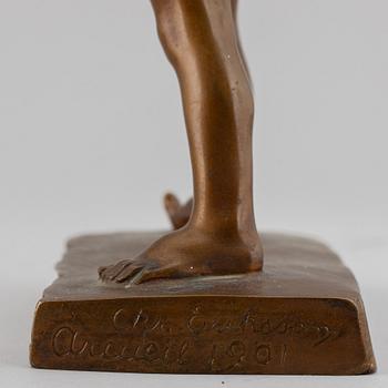 CHRISTIAN ERIKSSON, sculpture, bronze, signed Arcueil and dated 1901.