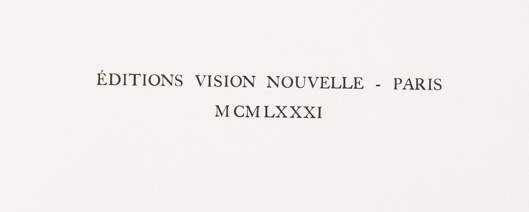 James Coignard, mapp med tre carborundum etsningar, 1981, signerade 72/75.