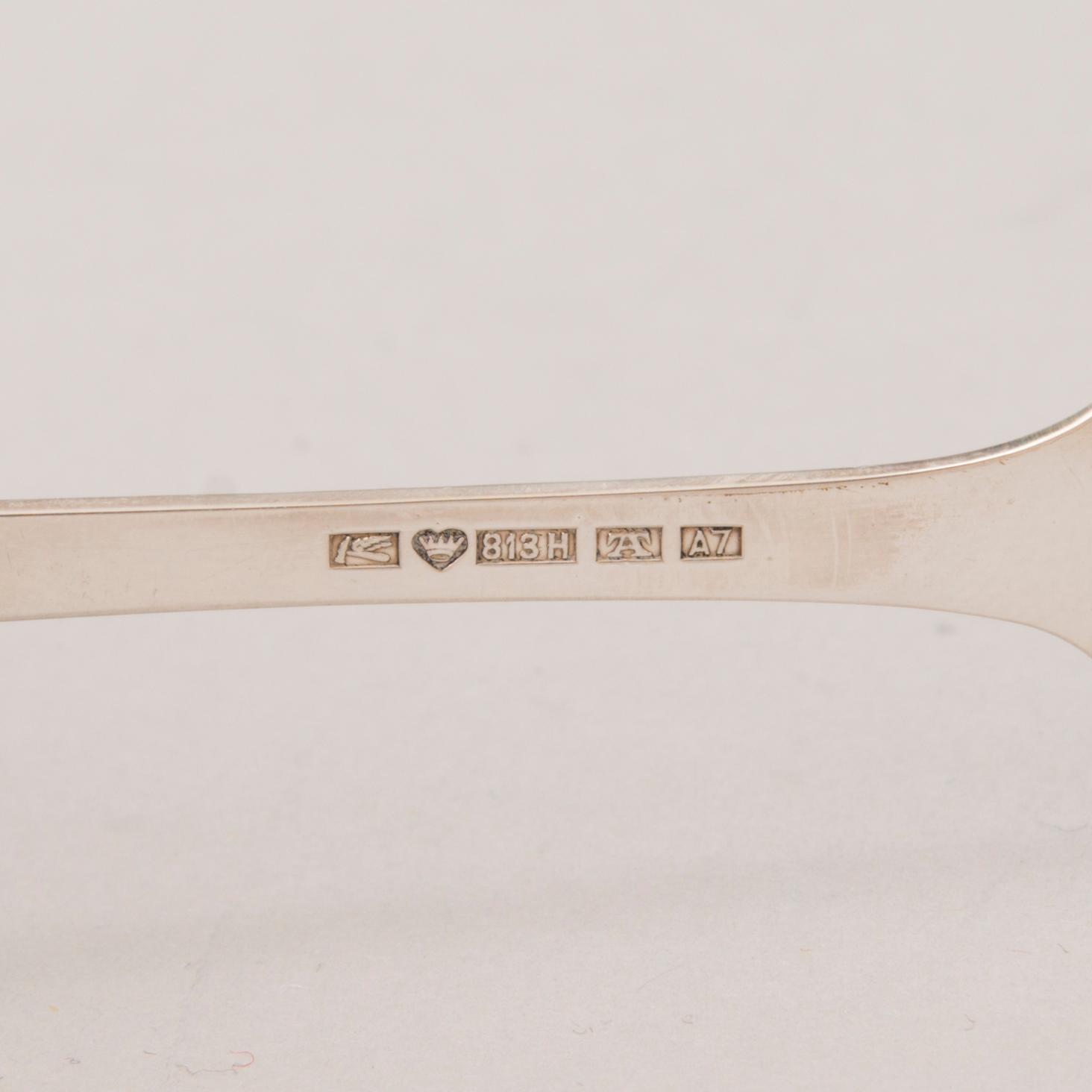 SPOONS, 25 pieces, silver, Finland 20th century.