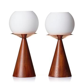 236. Maria Lindeman, a pair of table lamps model "K11-40", Idman, Finland, mid-20th century.