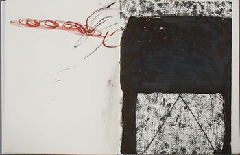 ANTONI TÀPIES, "Derriere le miroir", innehållande 9 färglitografier, signerad och numrerad 114/150.