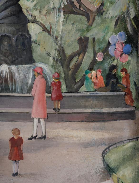 Carl Einar Fredriksson, Playing children in Kungsträdgården.