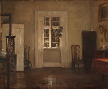 874. Carl Holsoe, Evening Interior.