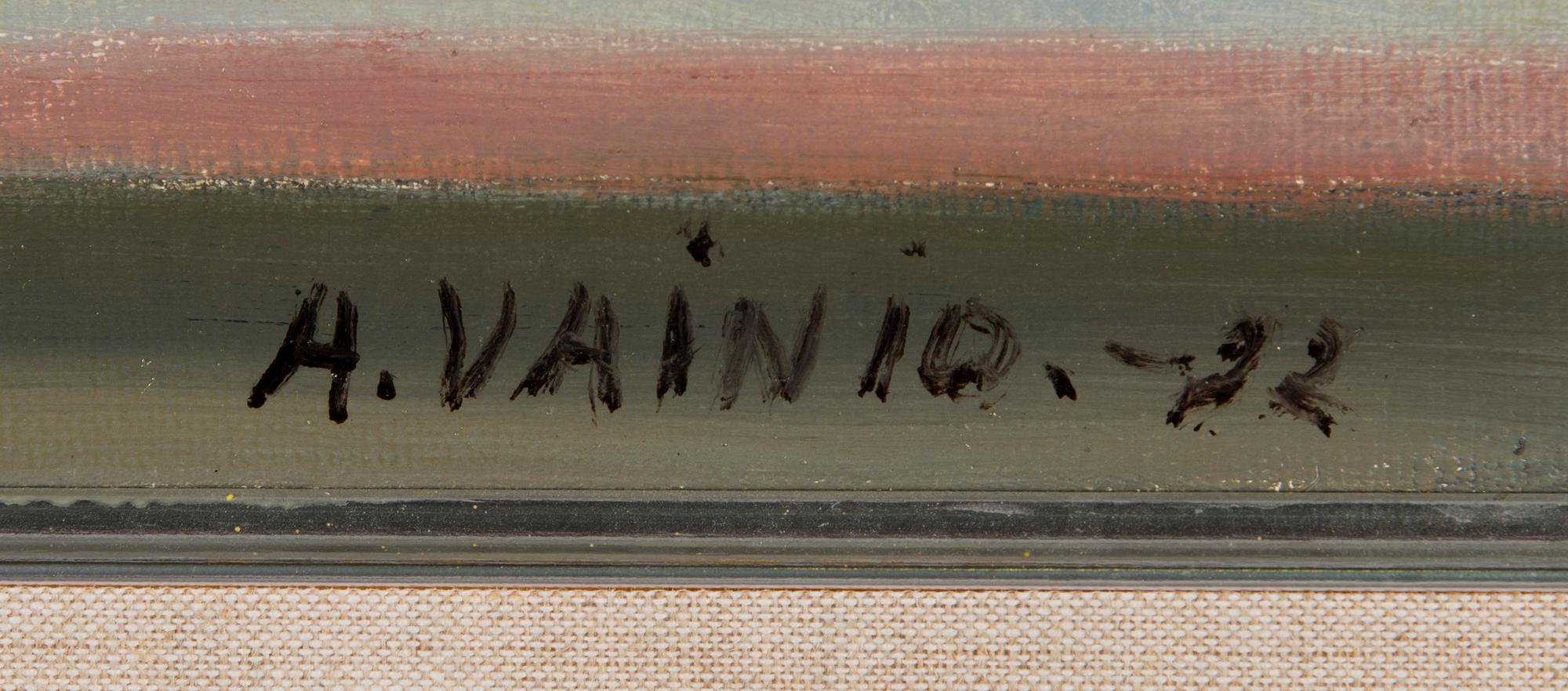 ARMAS VAINIO, öljy kankaalle, signeerattu ja päivätty -92.