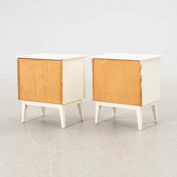 Bedside tables, a pair, 1950s.