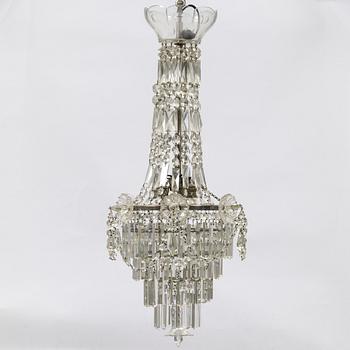 Chandelier, Oscarian, early 20th century.
