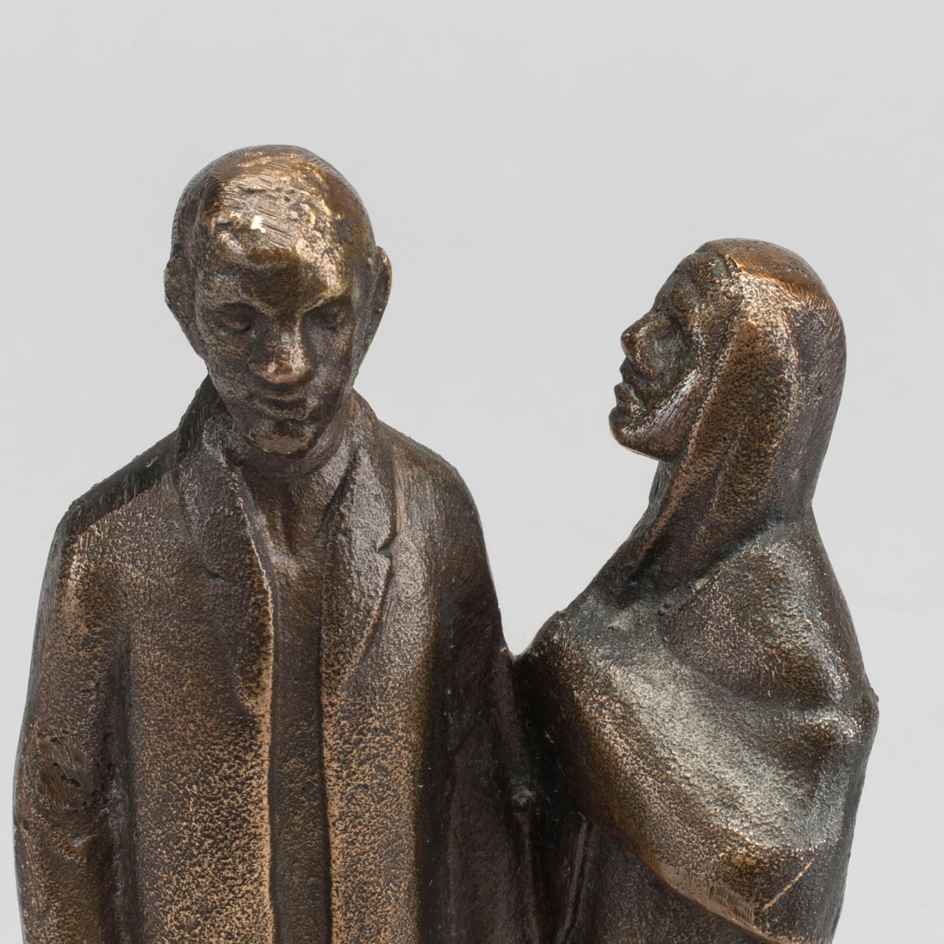 AXEL OLSSON, sculpture, bronze. Signed.