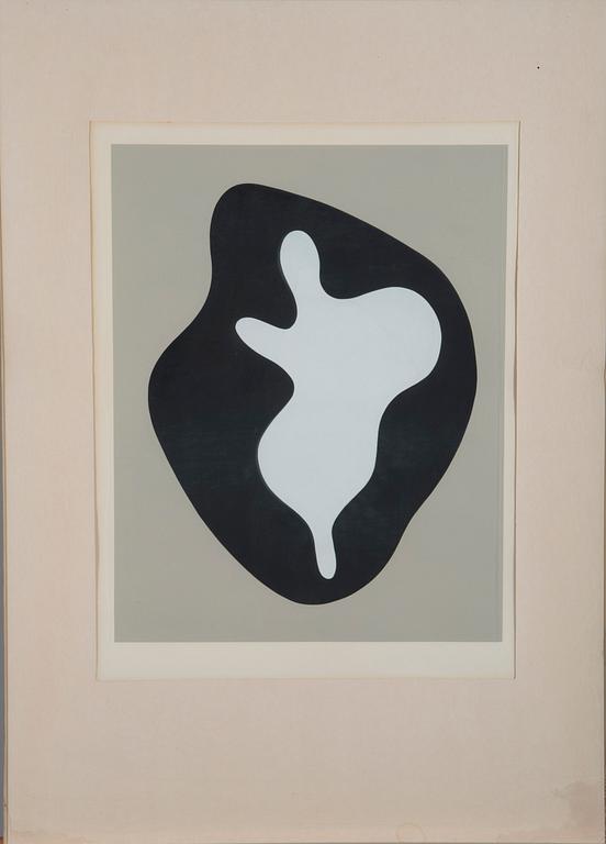 JEAN (HANS) ARP, färglitografi, osignerad.