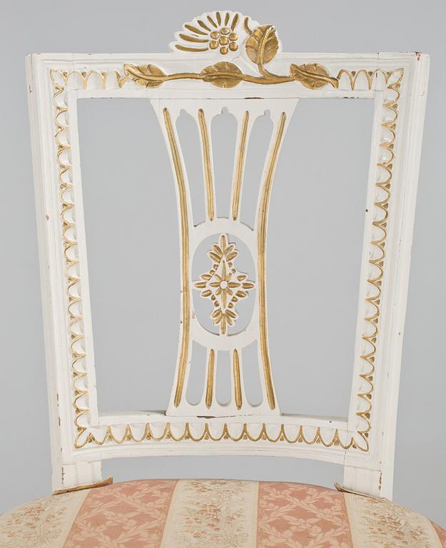 STOLAR, ett par, gustavianska, Lindome, omkring sekelskiftet 1800.